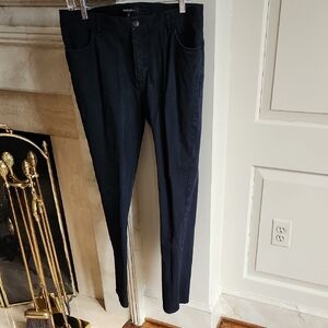 Lafayette 128 NY TWO PAIR Slim Straight Jeans in Black Sz12